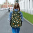 thumbnail image 6 of FORMRS Kids School Backpack Elementary Student Unisex Travel Bookbag with Reflective Stripes, Orange Flowers, 6 of 7