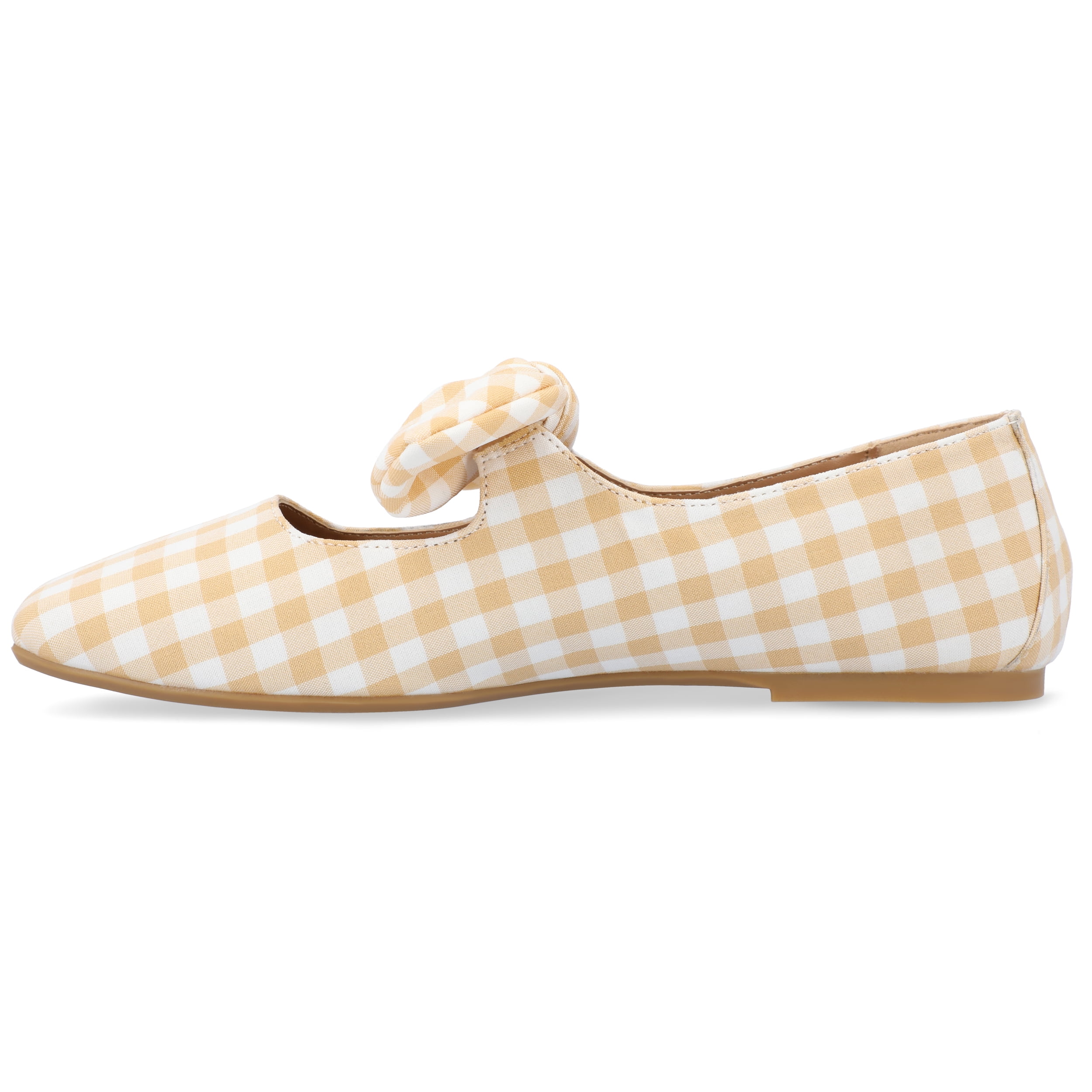 Journee Womens Seralinn Mary Jane Slip On Square Toe Dress Flats