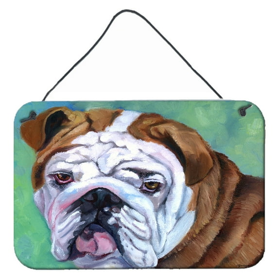 Carolines Treasures 7349DS812 Admiral the English Bulldog Wall or Door Hanging Prints 8x12 multicolor