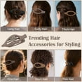 thumbnail image 5 of French Concord Hair Clips - 8Pcs Side Slide Volume Clips for Women Girls, Strong Hold No Slip Grip, Thick or Thin Hair (Matte Finish, L:4.6 IN, W:1.97IN), 5 of 7