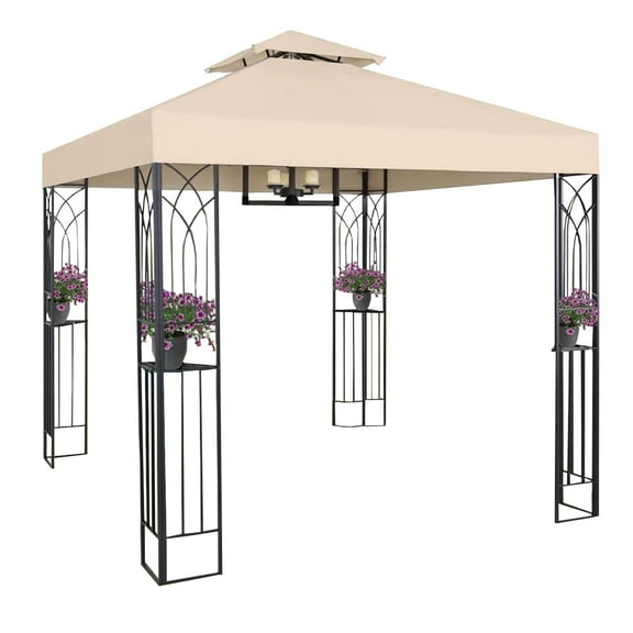 Garden Winds Replacement Canopy Top Cover Compatible with The HIO 8x8 Gazebo - Riplock 350