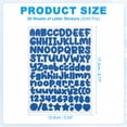 thumbnail image 2 of Uxcell 20 Sheets Letter Stickers 1/2 inch Small Vinyl Letter Number Stickers for Scrapbooking Bottle Classroom Decor Dark Blue, 2 of 6