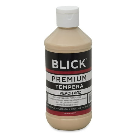 - Blick Premium Grade Tempera - Peach, 8 oz bottle