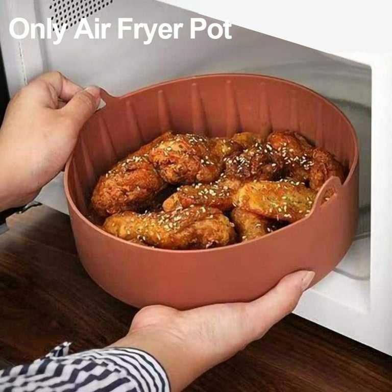 Air Fryer Pot Silicone Air Fryer Basket Heat-resistant Non-stick