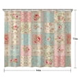 thumbnail image 5 of Pioneer Flower Floral Print Pattern Shower Curtain 84"x72", Bathroom Decorative Shower Curtain Set with 12 Hooks, Waterproof Washable, 5 of 6