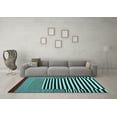 thumbnail image 3 of Ahgly Company Indoor Rectangle Abstract Light Blue Contemporary Area Rugs, 3' x 5', 3 of 4