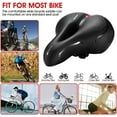 thumbnail image 2 of Oversized Comfort Bike Seat Extra Wide Saddle Bicycle Seat Pad Soft Padded Mountain Bike Gel Saddle Seat, 2 of 9