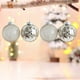 thumbnail image 5 of Adornos de bola colgantes para árbol de Navidad | Juego de bolas de espuma plástica de 8 cm | Rosa Blanco Plata | Estilos brillantes de lentejuelas brillantes | Caja de 4 | Decoración para fiestas, 5 of 6
