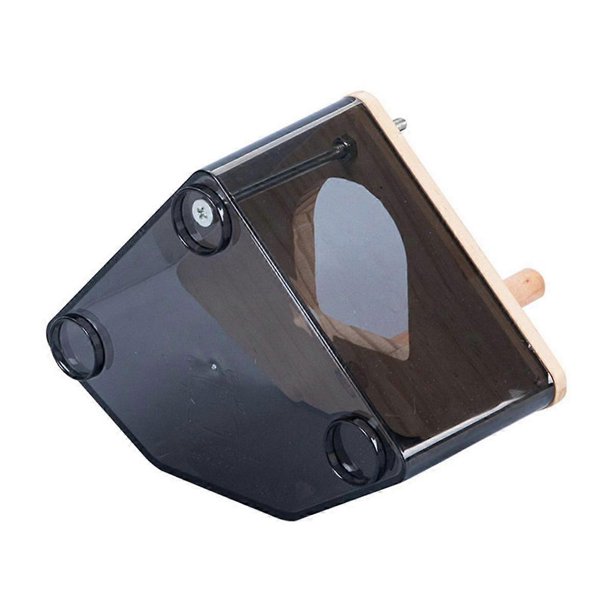 Indoor Breeding Cage Clear Bird Shelter Wooden Bird Nest+Perch Easy Installation Hanging Bird Nesting Box for Cage A