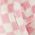 thumbnail image 5 of Mainstays Pink Checkered Knot Faux Fur Body Pillow, 22" L x 11" W, 5 of 7