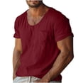 thumbnail image 3 of Men’s Short Sleeve Pocket T-Shirt Casual Collared Top Everyday Wear, 3 of 5