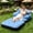 Blue, variant on QuanTara Inflatable Lazy Plush Sofa with Footrest – Portable Leisure Lounger for Camping, Backyard, Living Room, PVC Air Sofa Bed with Flocked Surface