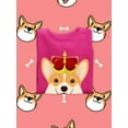 thumbnail image 3 of Royal Corgi Smiling Royal Crown Sweatshirt Women -Image by Shutterstock, Female Large, 3 of 4