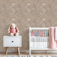 thumbnail image 3 of Peel and Stick Wallpaper Textured Beige Leaf Intricate Veins Curved Design Wall Mural 23.6in x 9.8ft Self Adhesive Removable Wall Paper Renter Friendly Wallpaper for Nursery Bedroom Cabinets, 3 of 8