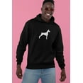 thumbnail image 4 of Old Glory Mens Doberman Pinscher Silhouette Long Sleeve Graphic Hoodie, 4 of 6