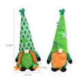 thumbnail image 2 of 1PCS St Patrick's Day Gnome,Plush Handmade Tomte Elf Scandinavian Irish Decorations -Mr and Mrs Green Doll Saint Patrick's Day Irish Decorations for Home Table Ornament, 2 of 8