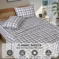 thumbnail image 7 of RUVANTI Flannel Sheets California King Size - 100% Cotton Brushed Cal King Bed Sheets Set - Deep Pockets 16 Inches - All Seasons Breathable & Extra Soft - Warm & Cozy, 4 Piece, Modest, 7 of 7