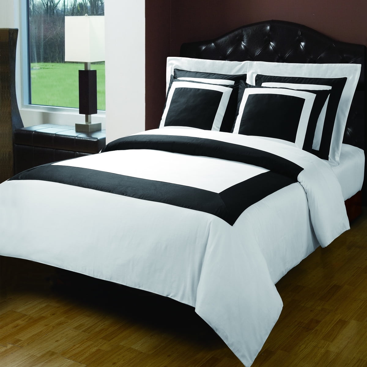 Soft 100% Cotton Hotel Duvet Cover Sets, 300 Thread Count, 3 Piece Set
