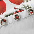 thumbnail image 4 of Feelyou Winter Jungle Bird Blackout Curtains Set of 2 (52x84 Each), Christmas Poinsettia Flower Window Curtains, Western Vintage Festival Curtains and Drapes, Blackout Curtains Room Decor, 4 of 6