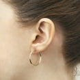 thumbnail image 4 of 14K Yellow Gold J Hoop Fashion Earrings for Women - Assorted Sizes Available, 4 of 5