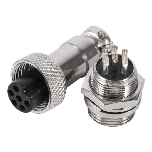 Conector de aviación, juego de 10 conectores macho y hembra de aviación GX12 de 6 pines, confiables y duraderos