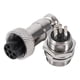thumbnail image 5 of Conector hembra macho de aviación, 10 juegos GX12 6 pines Conector de aviación Conector de aviación Rendimiento lleno de energía, 5 of 6