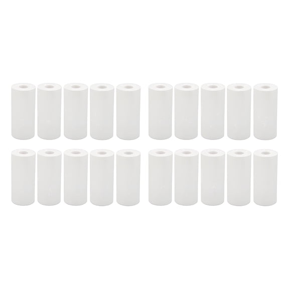 20 Rolls 2.24 x 0.98 inch White Thermal Printer Paper for Pocket Printers, Bpa-Free for Diy, Study Notes & Photos