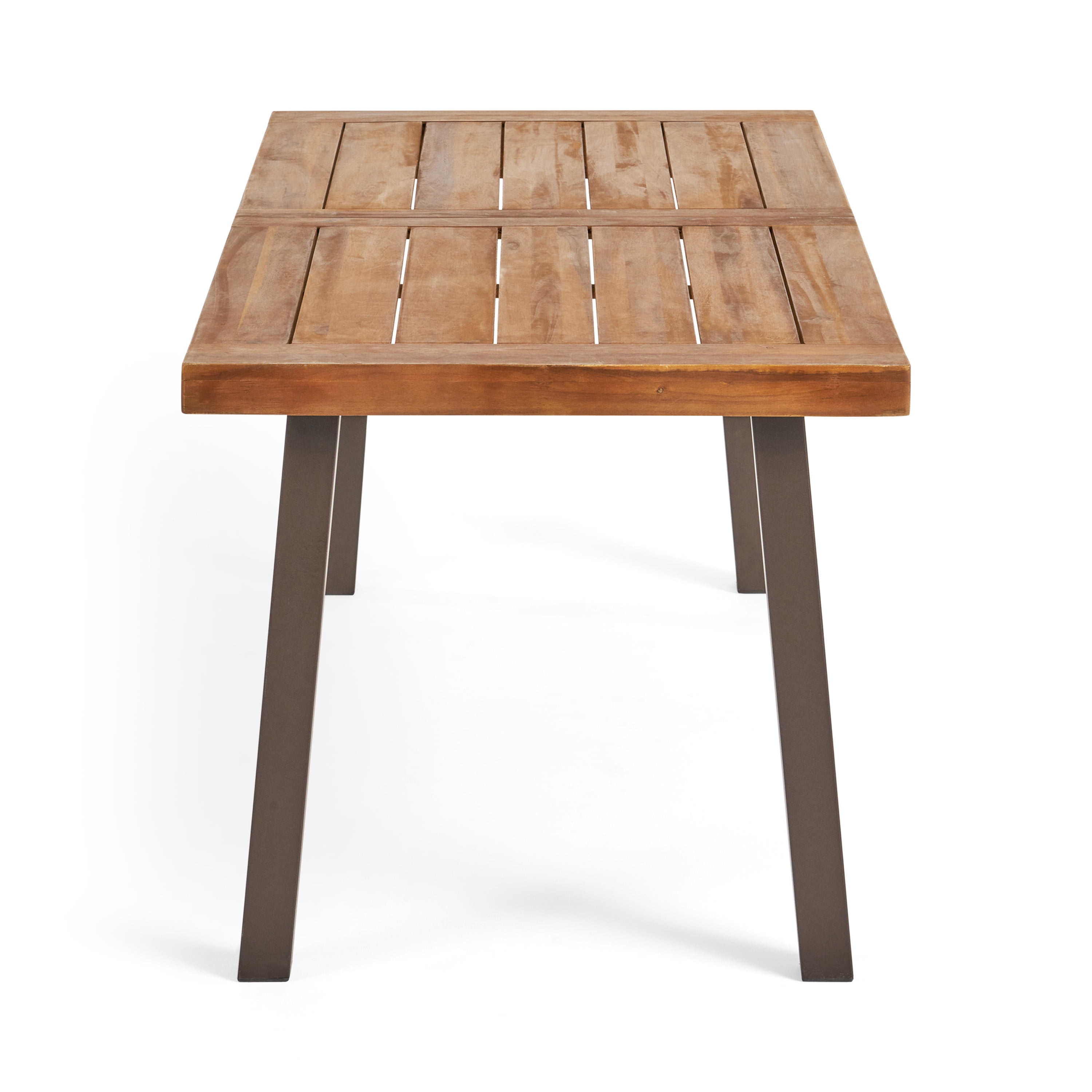 Acacia Wood Dining Table,Rectangular Wood Kitchen Table,32.25 in x 69 in x 27 in,Teak
