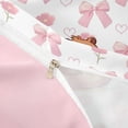 thumbnail image 4 of Erosebridal Cartoon Capybara Twin Bedding For Cute Animals Lover,Pink Bows Cartoon Bowtie Duvet Cover Set For Kids ,Reversible Pink 2pcs,No Comforter, 4 of 6