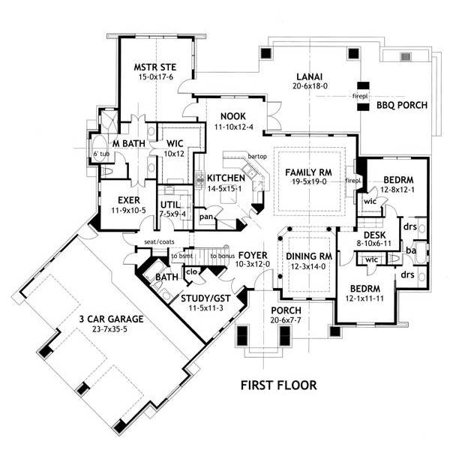 The House Designers: THD-2256 Builder-Ready Blueprints to Build a Spacious European House Plan with Slab Foundation (5 Printed Sets)
