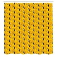 thumbnail image 3 of Ambesonne Birds Shower Curtain, Exotic Hawaii Wildlife Fauna, 69"Wx70"L, Earth Yellow Orange, 3 of 5