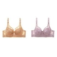 thumbnail image 1 of (2-Pack) Rinsvye Womens Lace Bra With Padded Cups Enhancement Push Up Bra For Natural Lift And Comfort Everyday Wear, 1 of 3