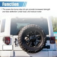 thumbnail image 4 of Parada de parachoques de llanta de repuesto Unique Bargains para accesorios de automóvil negra para Jeep Wrangler JK 2007-2018 No.55395993AB Negro, 4 of 7
