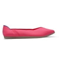 thumbnail image 3 of Zhabtuc Women's Knit Flats, Pointed Toe Breathable Knit Ballet Flats Shoes Hot Pink Size 9, 3 of 6