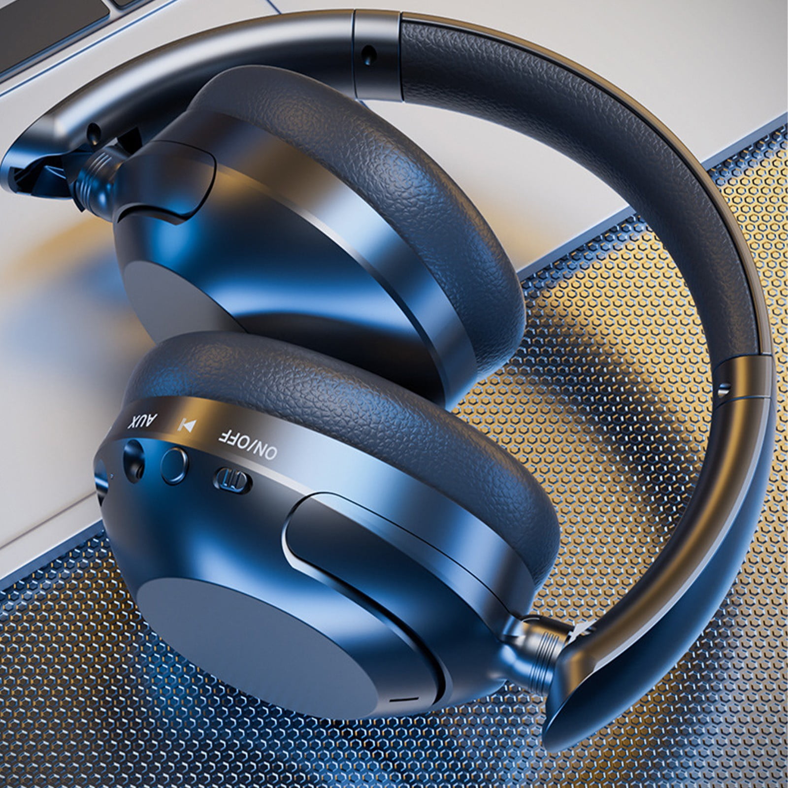 Q11i Wireless Over-Ear Bluetooth Headphones by Ruroz, Deep Bass, 60H Playtime, Hi-Res Audio, Detachable Ear Cushions, Multipoint Connection(Black)