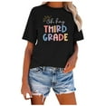 thumbnail image 3 of TYGHBN Womens Casual Fashion Printed Crew Neck Short Sleeve Pullover T Shirt Swim Tops Tee Long Sleeve Women Sleeve Shirt Short Sleeve Tees Women Pack Shirt Women S Tops Short Sleeve Spandex Long, 3 of 3