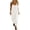 White, variant on Women's 90s Distressed Denim Jumpsuit Sleeveless Straight Leg Romper with Pockets Black S