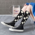thumbnail image 6 of Picia Women Crew Soft Moisture-wicking Socks Daisies Flowers Pattern Design Cotton Socks, One Size fit All, 6 of 9
