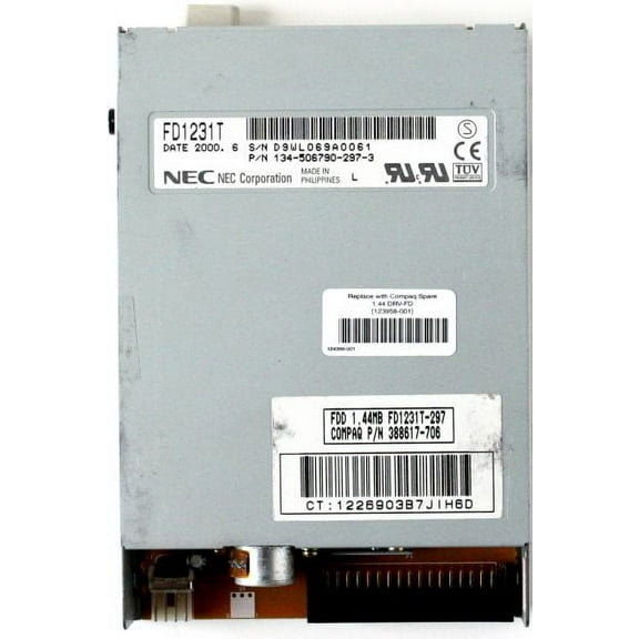 Fdd 3.5 1.44mb fd1231t, 134-506790-297-3, 388617-706, 123958-001