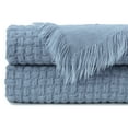thumbnail image 4 of Chanasya Textured Waffle Acrylic Throw Blanket With Tassels - Lightweight and Super Soft Modern Woven Blanket for Couch, Home, Living Room, and Bedroom Décor(50x65 Inches) Blanket, 4 of 6