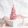 thumbnail image 4 of DIY Beaded Christmas Tree Kit, Sparkling Holiday Craft Set with Pearls, Crystals & Beads, Handmade Christmas Decoration for Adults, Pink, 4 of 5