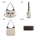 thumbnail image 4 of MKF Collection Harper Vegan Color Block Leather Women Shoulder Bag by Mia K - Cognac Chocolate, 4 of 7