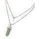 thumbnail image 1 of Gargantilla en capas Collares pendientes para mujer Gargantilla de moda Collar multicapa para mujer Cadena con colgante irregular Ópalos Collares de cristal y collares de cadena F, 1 of 2