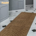 thumbnail image 7 of Semfri Runner Rugs 2 x 8 ft Carpet Runner Striped Rug Area Rugs for Aisle Hallway Balcony Garage Entryway Stair Brown, 7 of 7