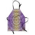 thumbnail image 1 of Yellow and Purple Apron Mandala Ombre East Tradition Deep Sacred Mystic Magic in Cosmos Psychic Image, Unisex Kitchen Bib Apron with Adjustable Neck for Cooking Baking Gardening, Violet, by Ambesonne, 1 of 3