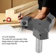 thumbnail image 4 of Insert Style Spoilboard Bit, Stockage Sans Huile Longue Durée de Vie Routeur Bit Rouille Preuve 12mm Tige pour Fente, 4 of 7