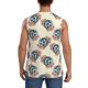 thumbnail image 4 of Balery 70s Disco Ball Camisetas sin mangas para hombre, absorbe la humedad y protege contra el mal olor.-Large, 4 of 7