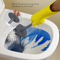 thumbnail image 5 of Escobilla De Baño Gris Con Diseño De Soporte Escobilla De Baño Gris Escobilla De Baño Escobilla De Baño De Plástico Y Soporte Para Baño. Afortunado Sencillez, 5 of 5
