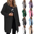 thumbnail image 1 of Camisas para mujer,Sudadera con cremallera para mujer, sudadera de manga larga, chaqueta polar de poliéster, ropa de abrigo informal suave para uso diario, sopatenor, 1 of 9