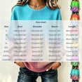 thumbnail image 4 of Women Sweatshirt Sevevn Crew Neck Oversized Fit Waffle Knit Gradient Tie Dye Long Sleeve Ribbed Trim Pullover For Daily Street Casual Wear, 4 of 6